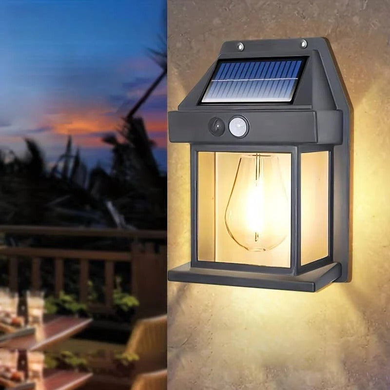 Solar-Wandlampe für den Außenbereich, 2er-Set