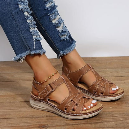 Orthopedische dames sandalen met klittenband