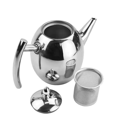 Elegant Stainless Steel Teapot