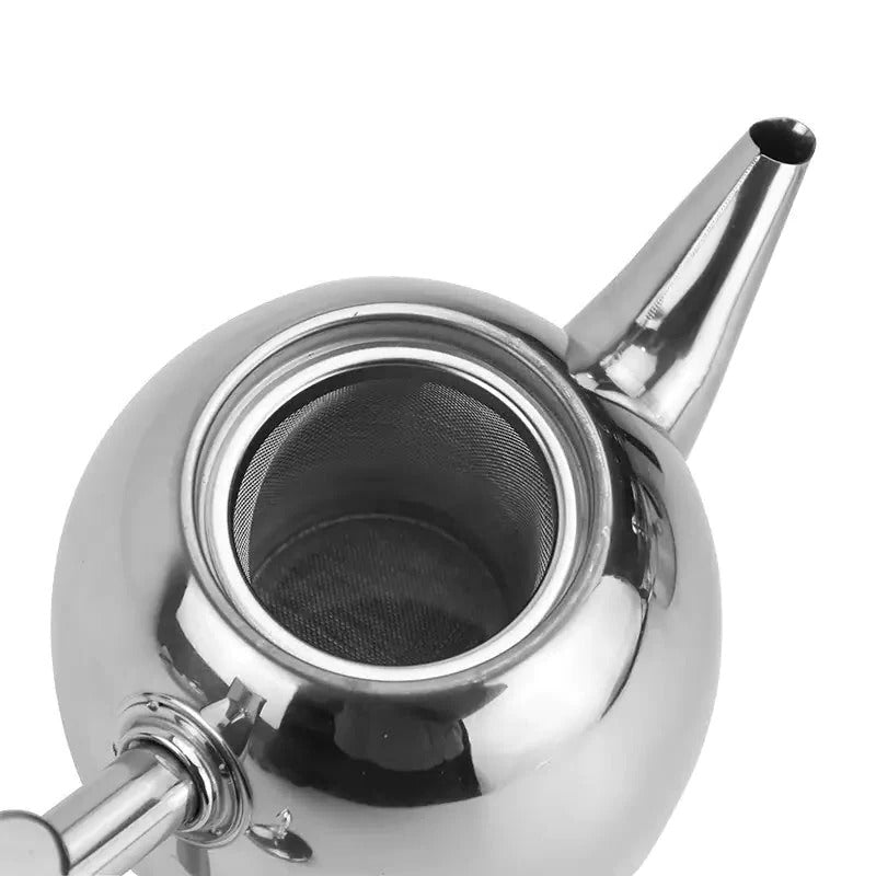 Elegant Stainless Steel Teapot