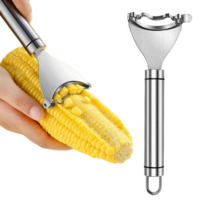 Stainless Steel Corn Peeler with Ergonomic Grip
