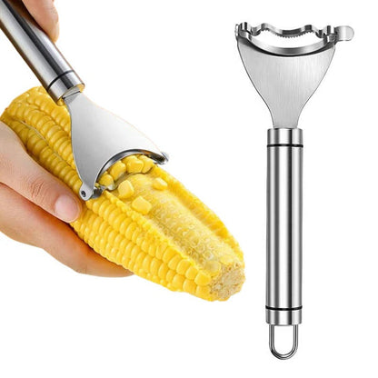 Stainless Steel Corn Peeler with Ergonomic Grip