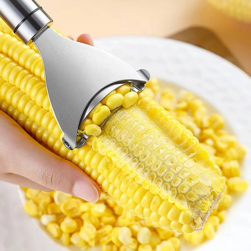 Stainless Steel Corn Peeler with Ergonomic Grip