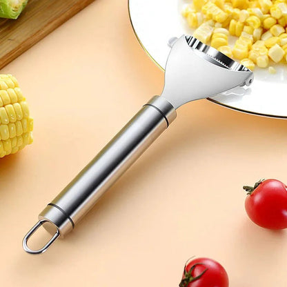 Stainless Steel Corn Peeler with Ergonomic Grip