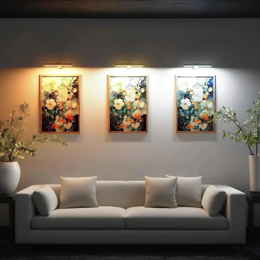 Draadloze Oplaadbare LED Wandlamp voor Kunstwerken en Decoratie