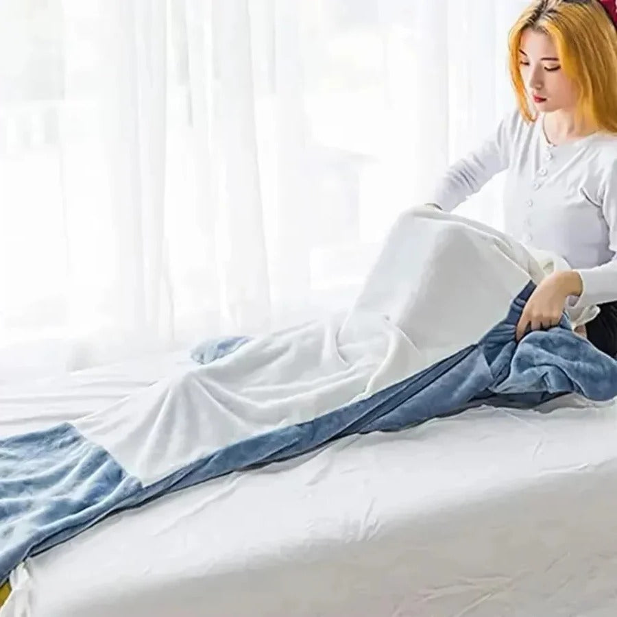 Weiche Flanell Hai Kapuzen-Decke