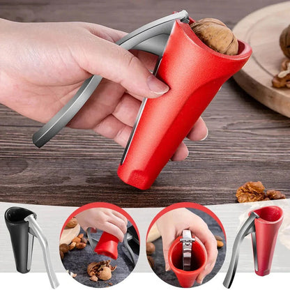 Stainless Steel Nutcracker Tool with Non-Slip Handles