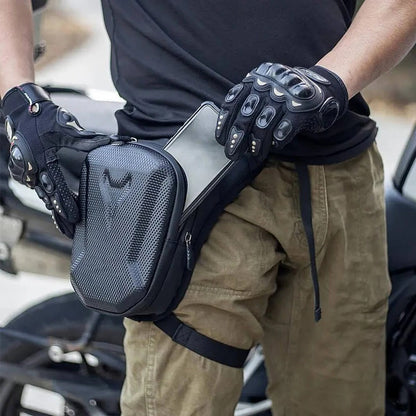 Motorcycle Leg Bag Waterproof with Secure Storage
