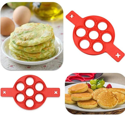 Anti-aanbak aluminium pannenkoekenpan met meerdere compartimenten, 15 in