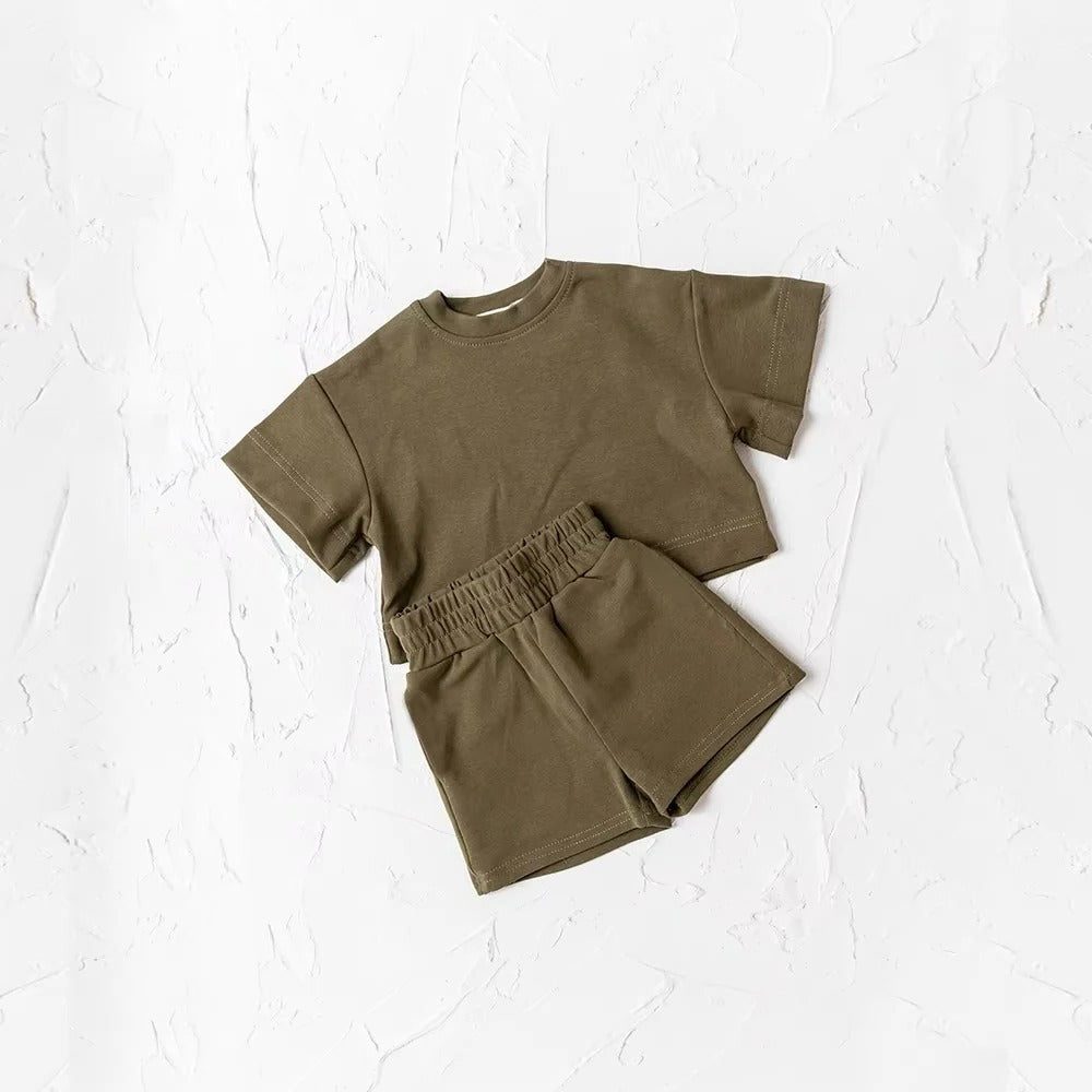 Kinderzomeroutfit – Set van 2, T-shirt en korte broek
