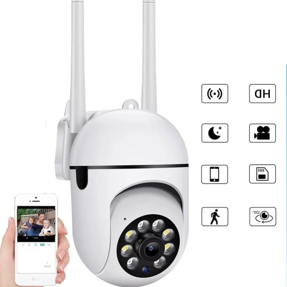 Kabellose PTZ WiFi Kamera mit 1080P HD, 4X Zoom & Nachtsicht