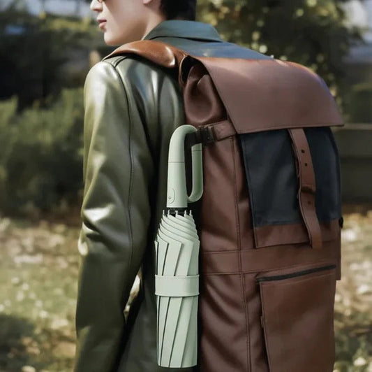 Stormproof Wind-Resistant Umbrella with Reflective Trim