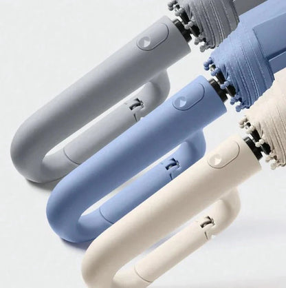 Stormproof Wind-Resistant Umbrella with Reflective Trim