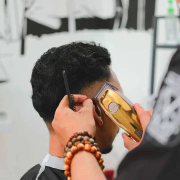 Gouden haartrimmer set van 7 voor mannen – verstelbare messen