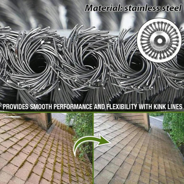 Heavy Duty Carbon Steel Weed Brush for Grass and Pavement