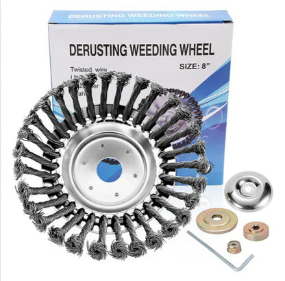 Heavy Duty Carbon Steel Weed Brush for Grass and Pavement