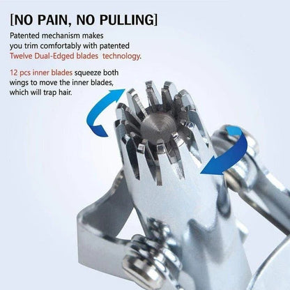 Präziser Nasenhaarschneider aus Edelstahl für sanfte Pflege