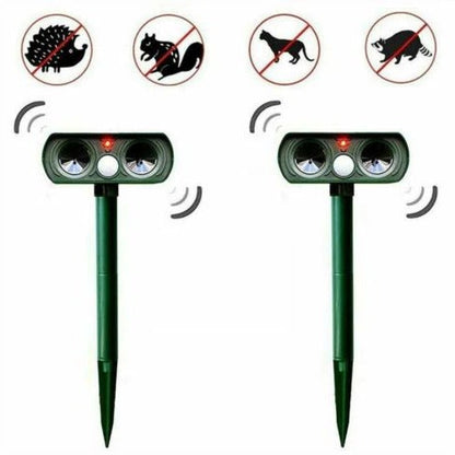 Infrared Motion Activated Solar Animal Repeller for Garden Protection