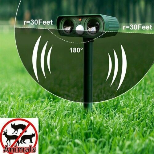 Infrared Motion Activated Solar Animal Repeller for Garden Protection
