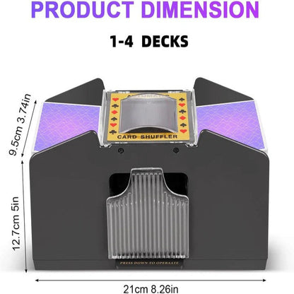 Electric Automatic Card Shuffler for Playing Cards