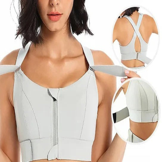 Dames sportbeha met hoge impact en verstelbare bandjes