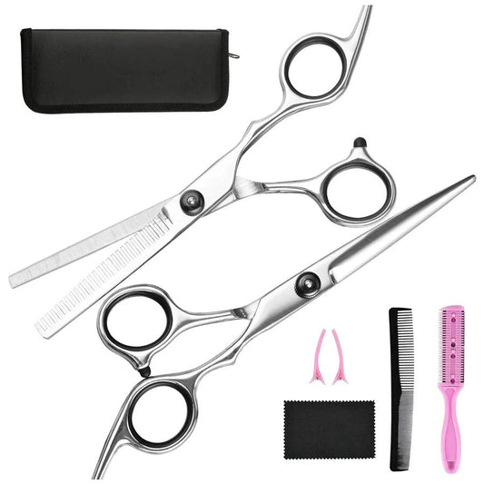Haircutting Set with Stainless Steel Scissors and Accessories