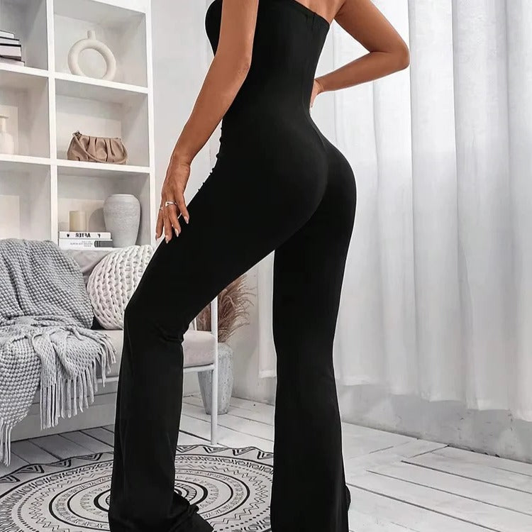 Casual Summer Jumpsuit-Style Pants for Women – Adjustable Waist, Slim Fit