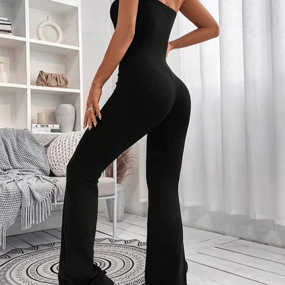 Casual Summer Jumpsuit-Style Pants for Women – Adjustable Waist, Slim Fit