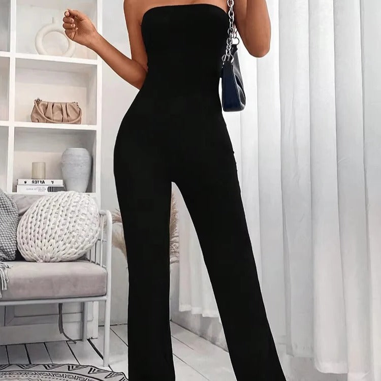Casual Summer Jumpsuit-Style Pants for Women – Adjustable Waist, Slim Fit