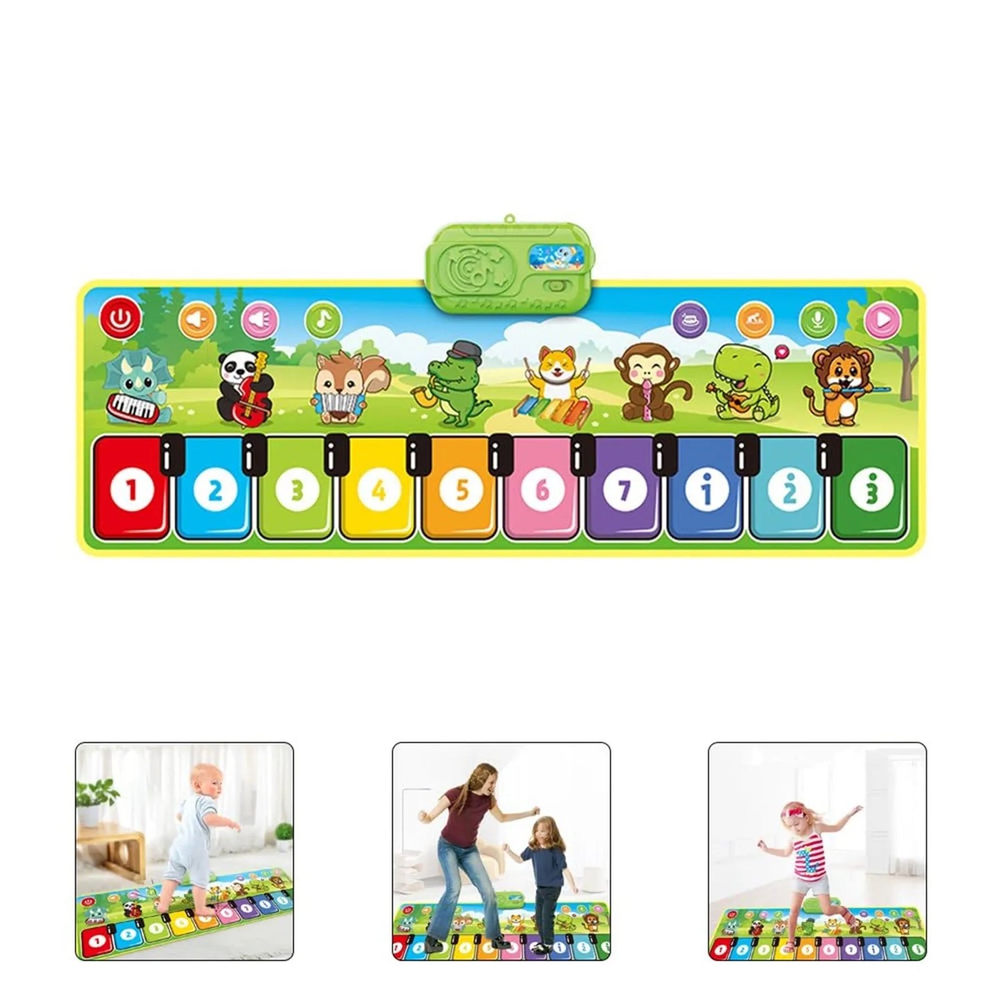 Interaktive Klaviermatte Musikalisches Spielzeug für Kinder - Berührungsempfindliches Spielkissen