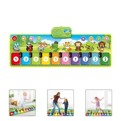 Interaktive Klaviermatte Musikalisches Spielzeug für Kinder - Berührungsempfindliches Spielkissen