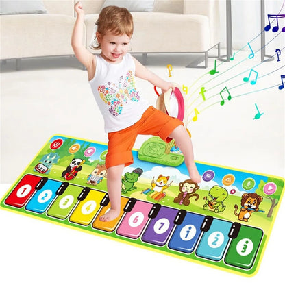 Interaktive Klaviermatte Musikalisches Spielzeug für Kinder - Berührungsempfindliches Spielkissen