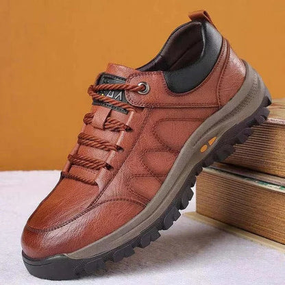 Heren Casual Handgestikte Boogondersteuning & Antislip Ademend Schoenen