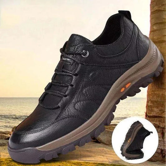 Heren Casual Handgestikte Boogondersteuning & Antislip Ademend Schoenen
