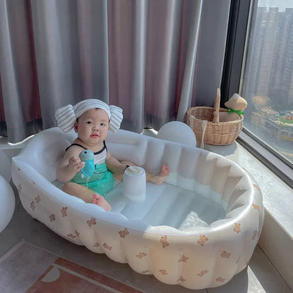 Inflatable Infant Bath Tub – Blow Up Baby Bath for Water Play