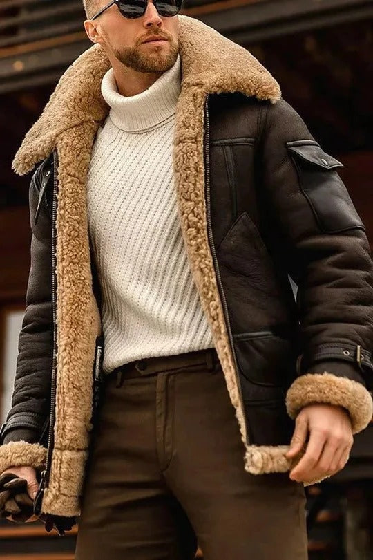 Heren Camel Stijl Jas
