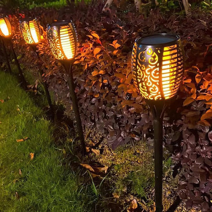 Solar Flame Torch Lights, Set of 2