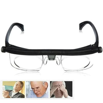 Adjustable Vision Glasses for Clear Near and Far Sight