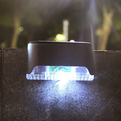 Outdoor Solar Powered Deck Lights, Set of 4