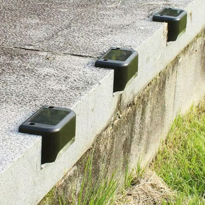 Outdoor Solar Powered Deck Lights, Set of 4