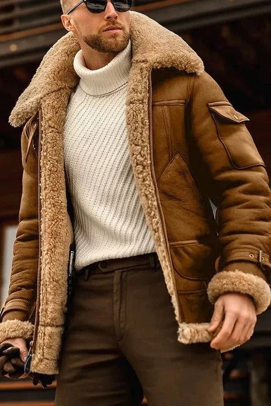 Heren Camel Stijl Jas
