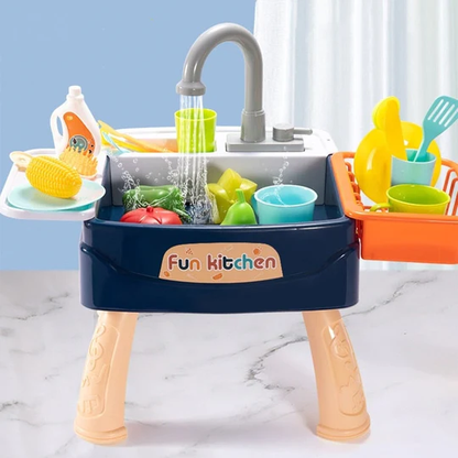 Kinderstaande wasbak voor binnen/buiten gebruik