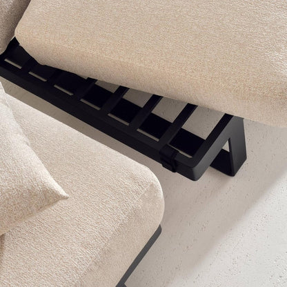 Solvara Luxe 8-Seater Outdoor Corner Sofa Set, Beige