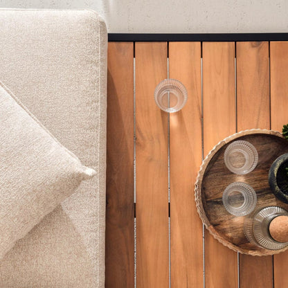 Solvara Luxe 8-Seater Outdoor Corner Sofa Set, Beige