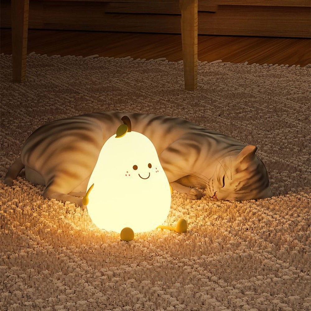 Childrens Pear Lamp Night Light Educational Toys 6 Years Old