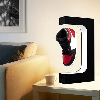 Zwevende Schoenendisplaystandaard | Magnetische Levitatieschoenstandaard met LED-verlichting