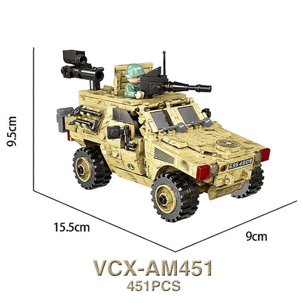 Militärfahrzeuge Hummer US-Armee Marines Swat Spezialeinheiten Soldat Waffe Modellbausteine Baustein