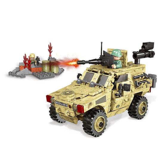 Militärfahrzeuge Hummer US-Armee Marines Swat Spezialeinheiten Soldat Waffe Modellbausteine Baustein