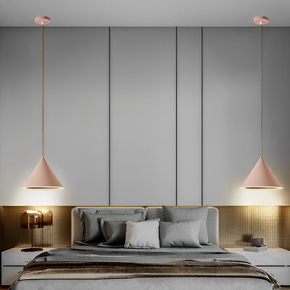 Minimalistische kegelvormige LED macaron kleur hanglamp eilandverlichting kroonluchter