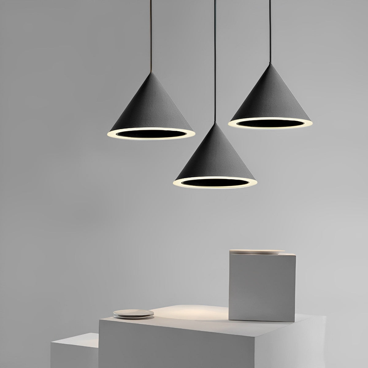 Minimalistische kegelvormige LED macaron kleur hanglamp eilandverlichting kroonluchter